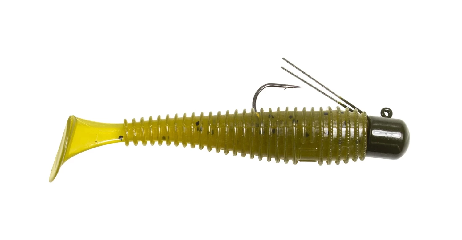 Lunkerhunt Pre-Rigged Finesse Swimbait 3 Inch Paddle Tail Swimbait - Image 3
