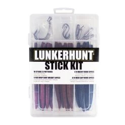 Lunkerhunt Assorted Drop Shot 34-Piece Stickbait Kit