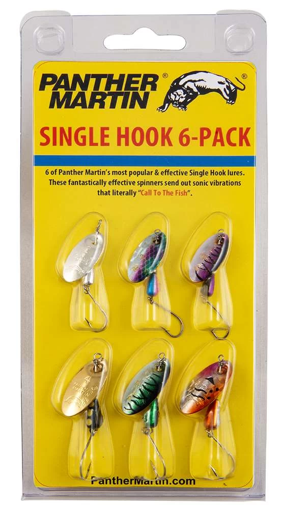 Panther Martin Single Hook 6 Pack Spinner Kit