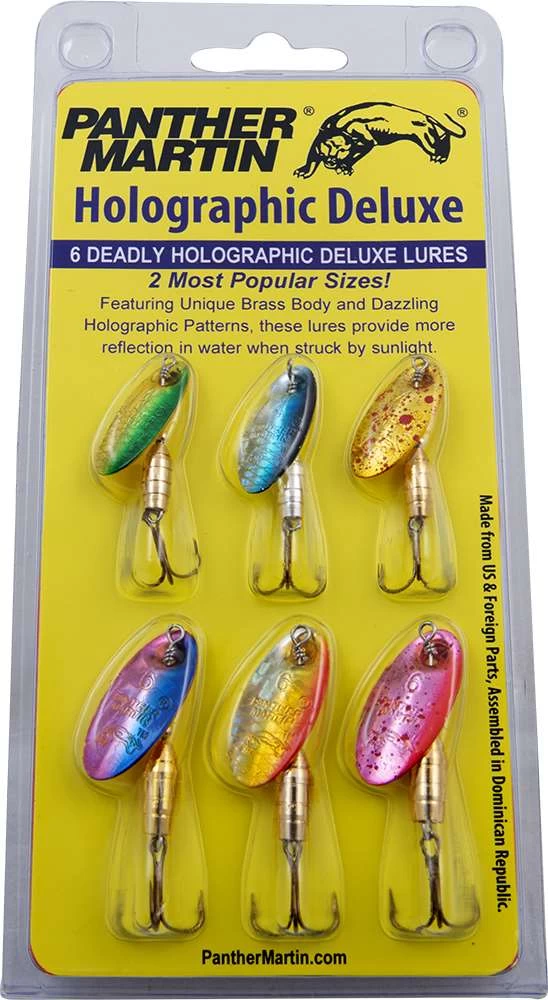 Panther Martin Holographic Deluxe 6 Pack Spinner Kit