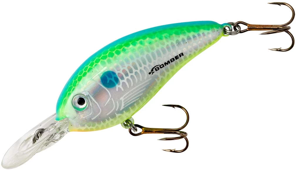 Bomber Fat Free Shad Guppy 2 3/8 Inch Shallow-Medium Diving Crankbait - Image 6