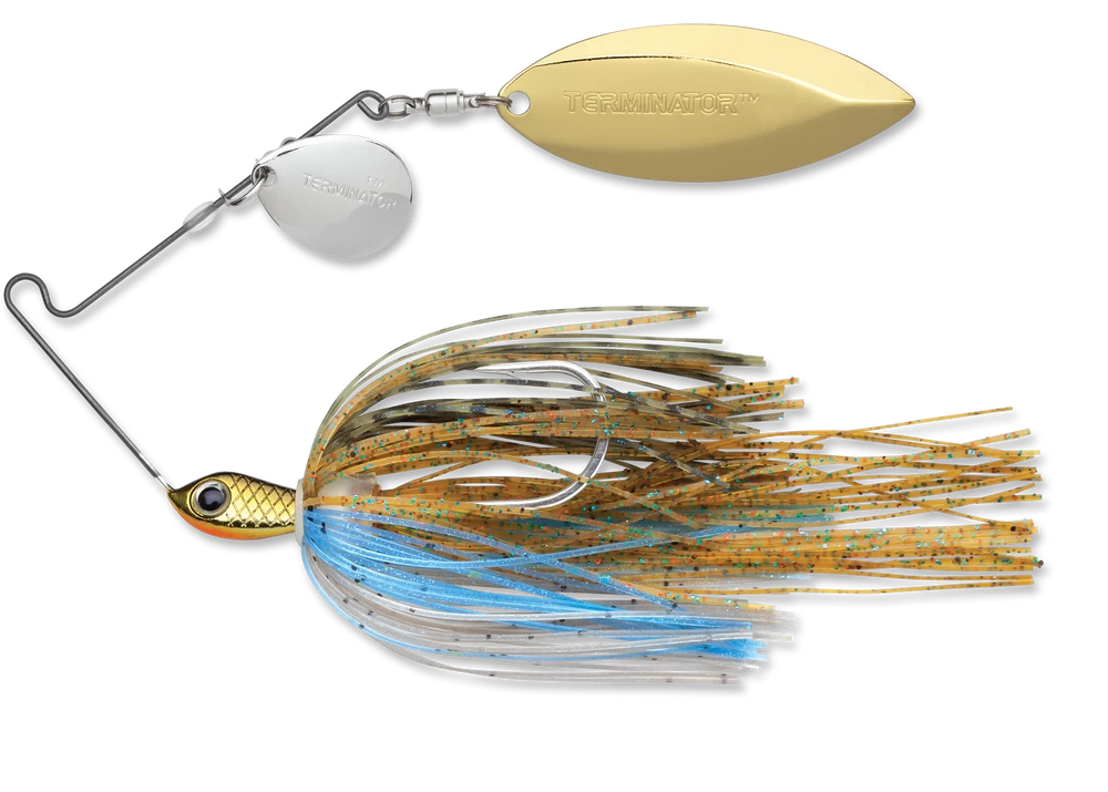 Terminator Stainless Pulse Skirt Spinnerbait Colorado Willow 1/2 Oz. - Image 3