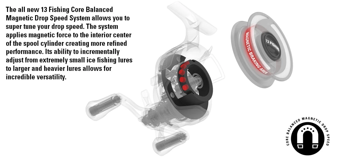13 Fishing Black Betty FreeFall XL Ice Fishing Reel - Image 5